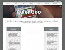 Tablet Screenshot of calengoo.com